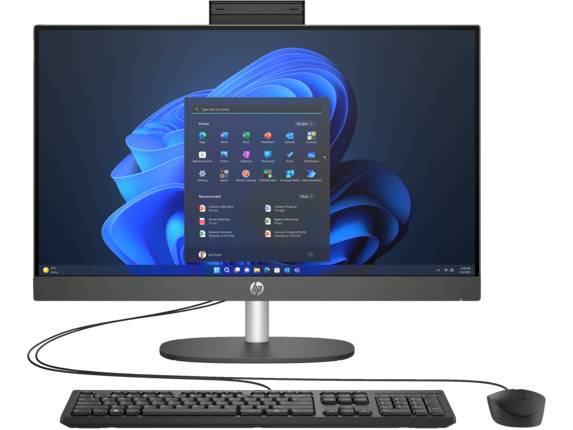 HP ProOne 245 G10 All-in-One 23.8", AMD Ryzen 3 7320U 2.40GHz, 8GB, 512GB SSD, Windows 11 Home 64-bit, Negro