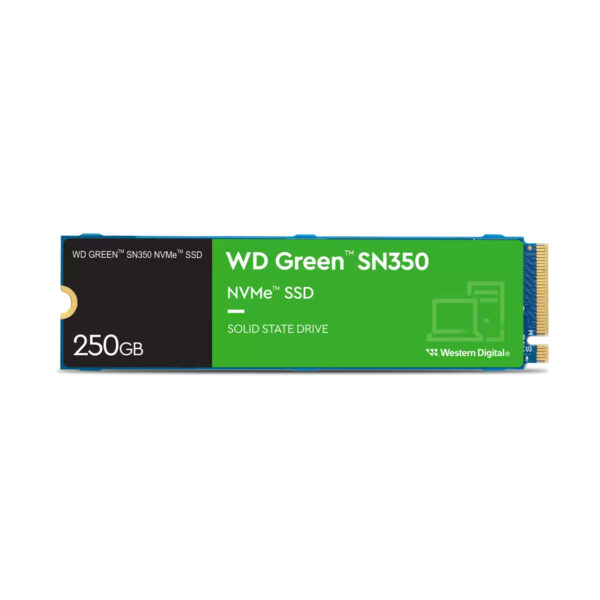 SSD WD Green SN350 NVMe, 250GB, M.2, 3500 MB/s Escritura, 2400 MB/s Lectura, PCI Express 3.0