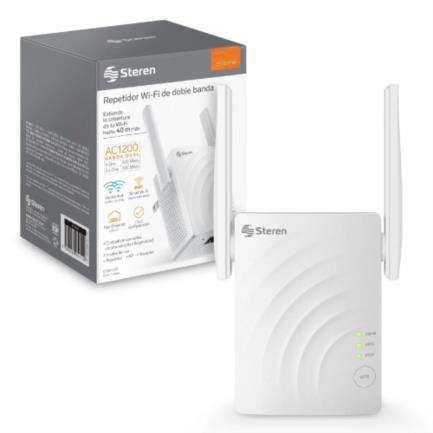 Steren Extensor de Señal WiFi de Banda Dual COM-8300, Inalámbrico/Alámbrico, 100 Mbit/s, 1x RJ-45, 2.4/5GHz, 2 Antenas Externas - Imagen 2