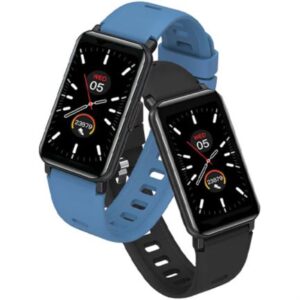 Argomtech Smartwatch Skeiwatch B20, Touch, Bluetooth 5.0, Negro - Incluye 2 Correas Negro/Azul