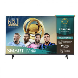 Hisense Smart TV LED 40A4NV 40", Full HD, Negro