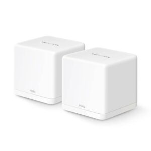 TP-Link Router con Sistema de Red Wi-Fi en Malla HALO H60X, 2 x RJ-45, 1500 Mbit/s WLAN, Doble Banda 2.4/5 GHz, Wi-Fi 6, 3 Antenas Internas, 2 Piezas