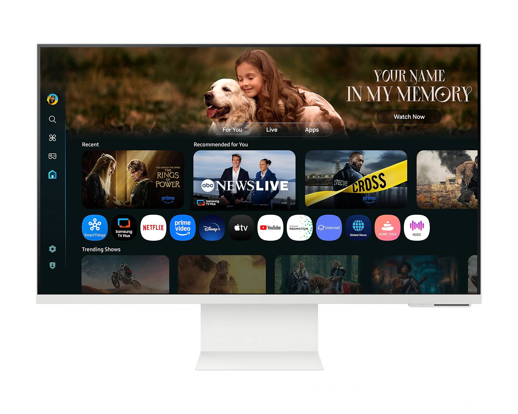 Monitor Samsung Smart M8 32 LED 32", 3840x2160 4K Ultra HD, 60Hz, HDMI, Bocinas Integradas, Blanco