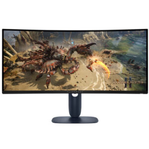 Monitor Gamer Curvo Alienware AW3425DWM LCD 34", 3440x1440 Ultra Wide Quad HD, G-Sync/FreeSync, 180Hz, HDMI/DisplayPort, Negro