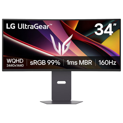 Monitor Gamer Curvo LG UltraGear LCD 34", 3440x1440 Ultra Wide Quad HD, FreeSync, 160Hz, HDMI/DisplayPort, Bocinas Integradas, Negro